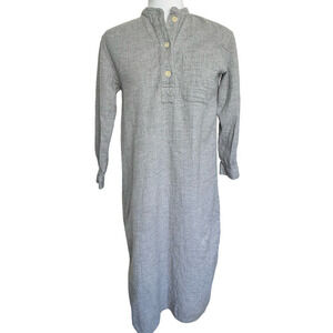 TOAST Dress Midi Gauzy 100% Cotton Gray Size‎ XS